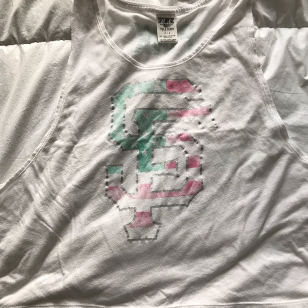 Women’s Small White PINK VS Muscle Tank